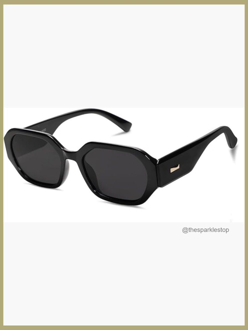 Polarized Sunglasses with UV400 TAC Lenses, Retro Rectangle Style